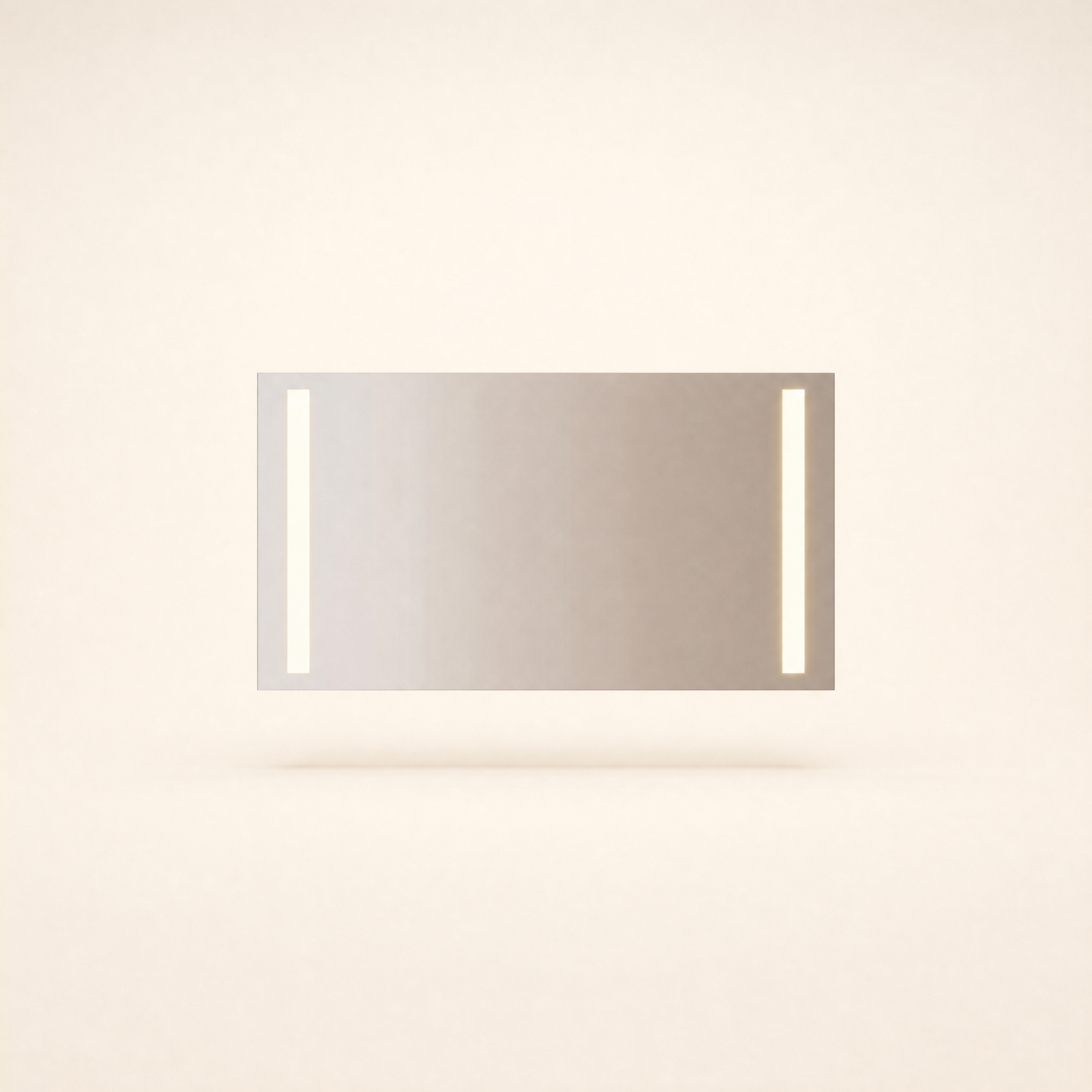 Espejo rectangular luz led Aurea Arc - fondo beige